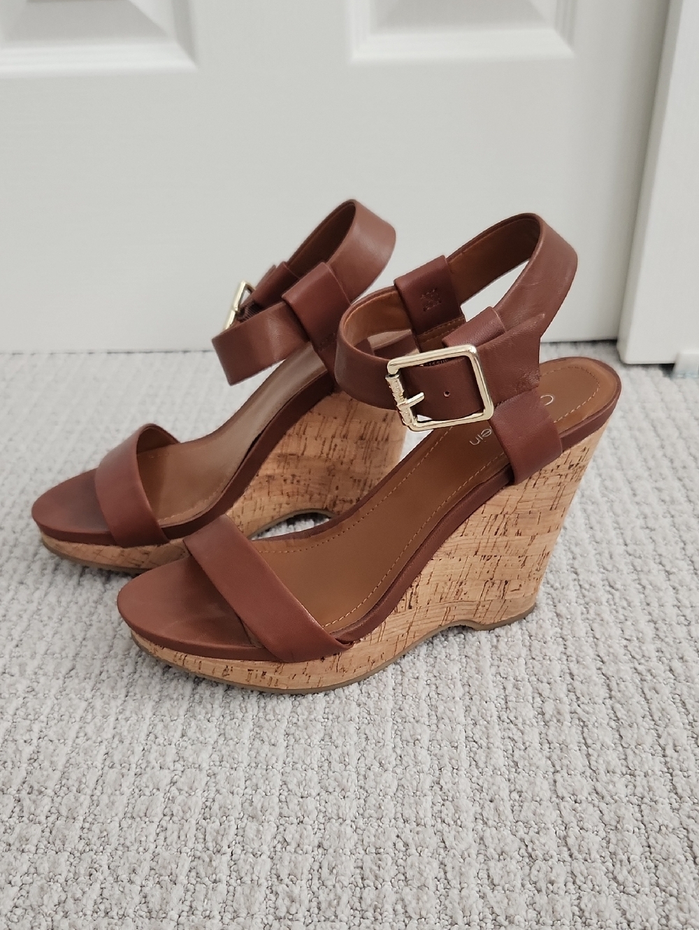 Calvin Klein Cork Wedges